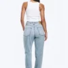 Resolute Curve High Waisted Regular Straight Jeans – Dream Blue – Light Blue