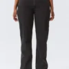 Resolute Curve High Waisted Regular Straight Jeans – Tuned Black – Black