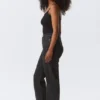 Resolute Curve High Waisted Regular Straight Jeans – Tuned Black – Black
