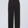 Resolute Curve High Waisted Regular Straight Jeans – Tuned Black – Black