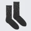 Rhinestone Socks – Dark Grey