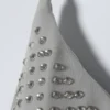 Rhinestone Wrap Bikini Top – Grey – Rhinestones