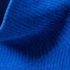 Rib-Knit Chenille Turtleneck Sweater – Bright Blue