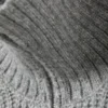 Rib-Knit Half-Zip Turtleneck Sweater – Grey Melange