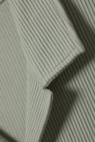 Rib Relaxed Resort Shirt – Sage