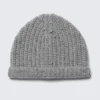 Ribbed Beanie – Grey Melange