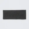 Ribbed Double-Layered Headband – Dark Grey Melange