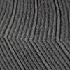 Ribbed Fitted Turtleneck – Striped Dark Grey Melange