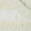 Ribbed Fluffy Vest – White