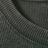 Ribbed Long-Sleeve Top – Dark Green