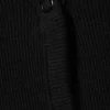 Ribbed Long-Sleeved Pyjama Cardigan – Black