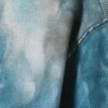 Ribbed Long-Sleeved T-Shirt – Grey & Blue Dragon Print