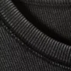 Ribbed Long-Sleeved T-Shirt – Washed Black