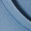 Ribbed Long-Sleeved T-Shirt – Washed Blue