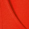 Ribbed Scoop Neck Tank Top – Bright Red
