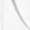 Ribbed Scoop Neck Tank Top – White
