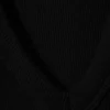 Ribbed V-Neck Tank Top – Black
