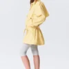Rosabel Loose Single-Breasted Trench Coat – Light Yellow
