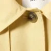 Rosabel Loose Single-Breasted Trench Coat – Light Yellow