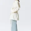 Rosabel Loose Single-Breasted Trench Coat – White