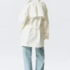 Rosabel Loose Single-Breasted Trench Coat – White