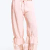 Rosabel Low Rise Loose Lace-Trim Bloomers – Light Dusty Pink