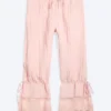 Rosabel Low Rise Loose Lace-Trim Bloomers – Light Dusty Pink