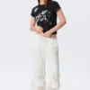 Rosabel Low Rise Loose Lace-Trim Bloomers – White
