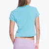 Rosabel Printed Baby Tee – Turquoise – Butterfly