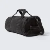 Rounded Canvas Crossbody Bag – Dark Grey