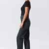 Rowe Super High Waisted Regular Straight Jeans – Angel Blue – Dark Blue