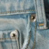Rowe Super High Waisted Regular Straight Jeans – Port Blue – Light Blue