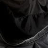 Ruched Crossbody Bag – Black