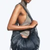 Ruched Crossbody Bag – Dark Blue