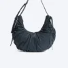 Ruched Crossbody Bag – Dark Blue