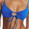 Ruched Triangle Bikini Top – Bright Blue
