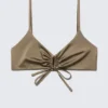 Ruched Triangle Bikini Top – Dusty Mole