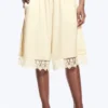 Satin Lace Shorts – Dusty White