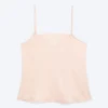 Satin Lace Top – Light Dusty Peach