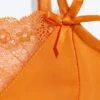 Satin Lace Top – Orange