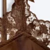 Satin Lace-Trim Slip-Dress – Dark Brown