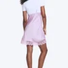 Satin Lace-Trim Slip-Dress – Light Lilac