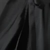 Satin Wrap Mini Skirt – Dark Grey