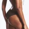 Scoop Bikini Bottoms – Dark Brown