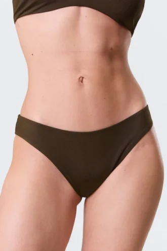 Scoop Bikini Bottoms – Dark Brown