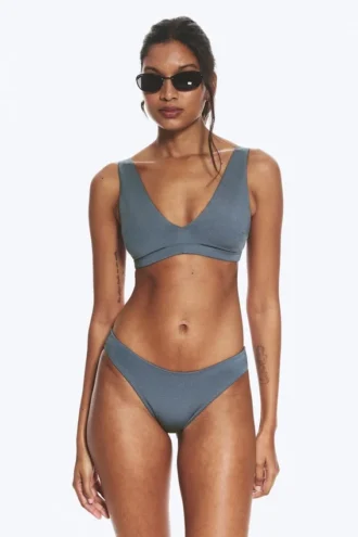 Scoop Bikini Bottoms – Dusty Medium Blue