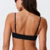 Scoop Neck Bikini Top – Black