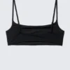 Scoop Neck Bikini Top – Black