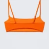 Scoop Neck Bikini Top – Bright Orange