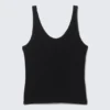 Scoop Neck Tank Top – Black